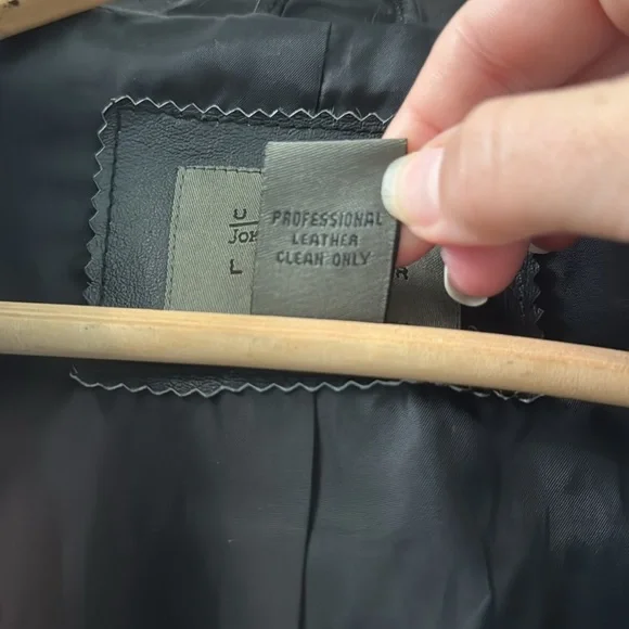 John Paul Richard Genuine Black Leather Jacket Uniform Leather - Picture 8 of 9